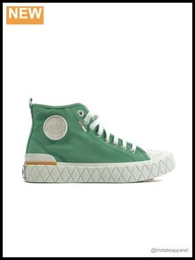 Organic Canvas Mid Sneaker Boot Hybrid Lace-Up Casual Walking
